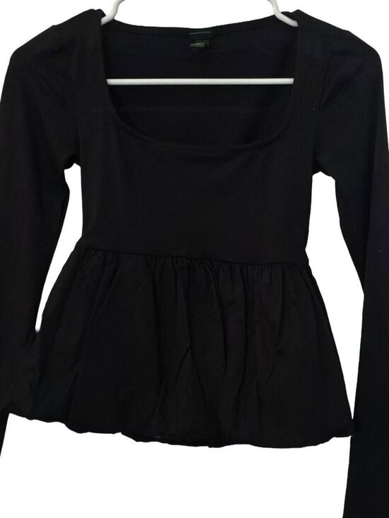 Wild Fable Tops - Wild Fable Long Sleeve Peplum Blouse Siize: XXS NWOT